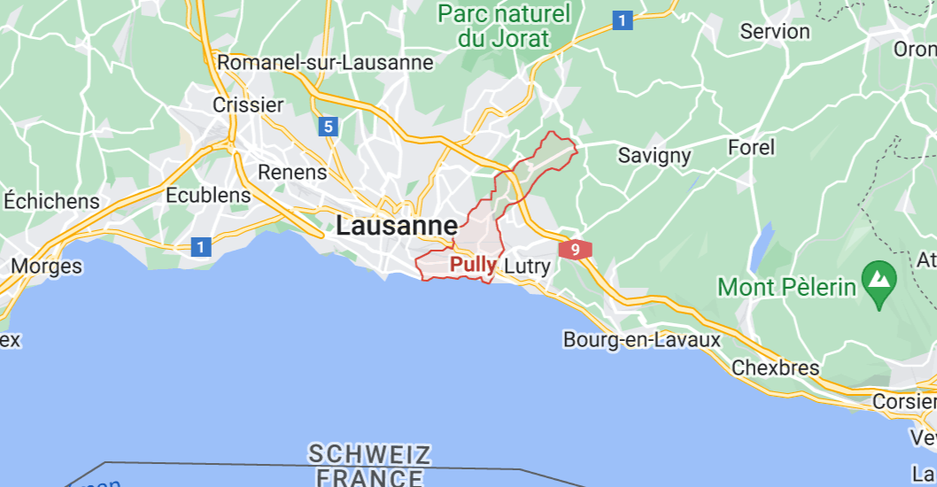 Location map image, Pully, Switzerland